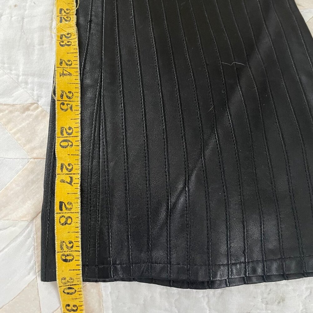 Cache black leather pants, size 2 - Picture 8 of 12